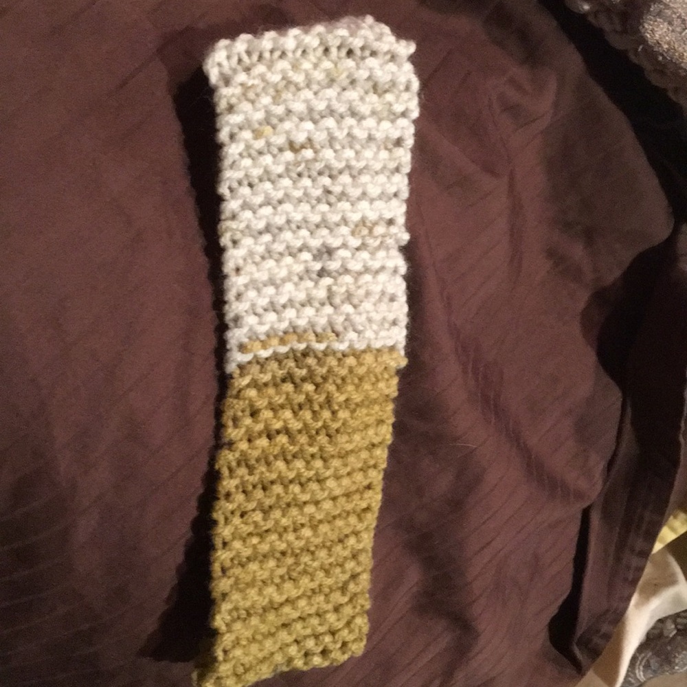Hand knitted headband